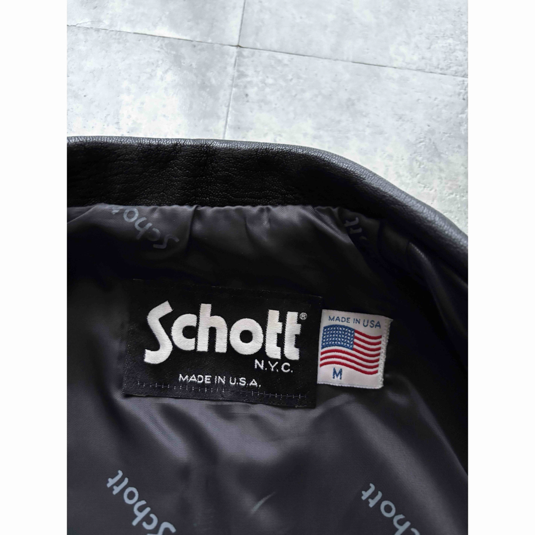 schott - 90s USA製 ショットSchott 243VW ライダース シングルベスト