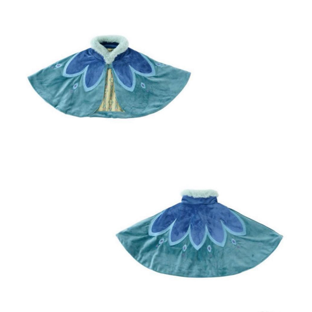 Disney - リトシー ケープ アナ 100 しまむら littc アナ雪 ポンチョの