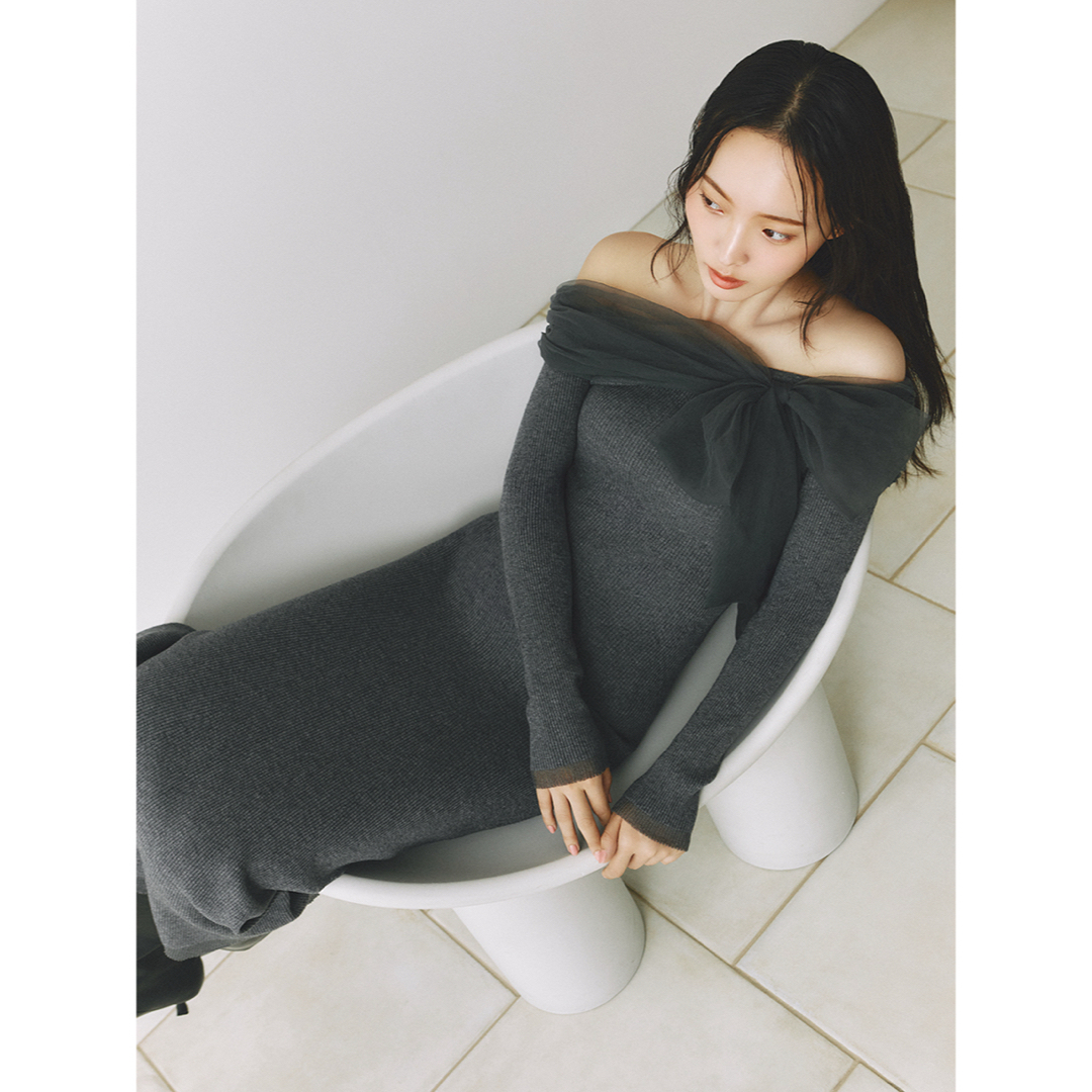 FRAY I.D - FRAYI.D フレイアイディー 3wayリボンオフショルニット