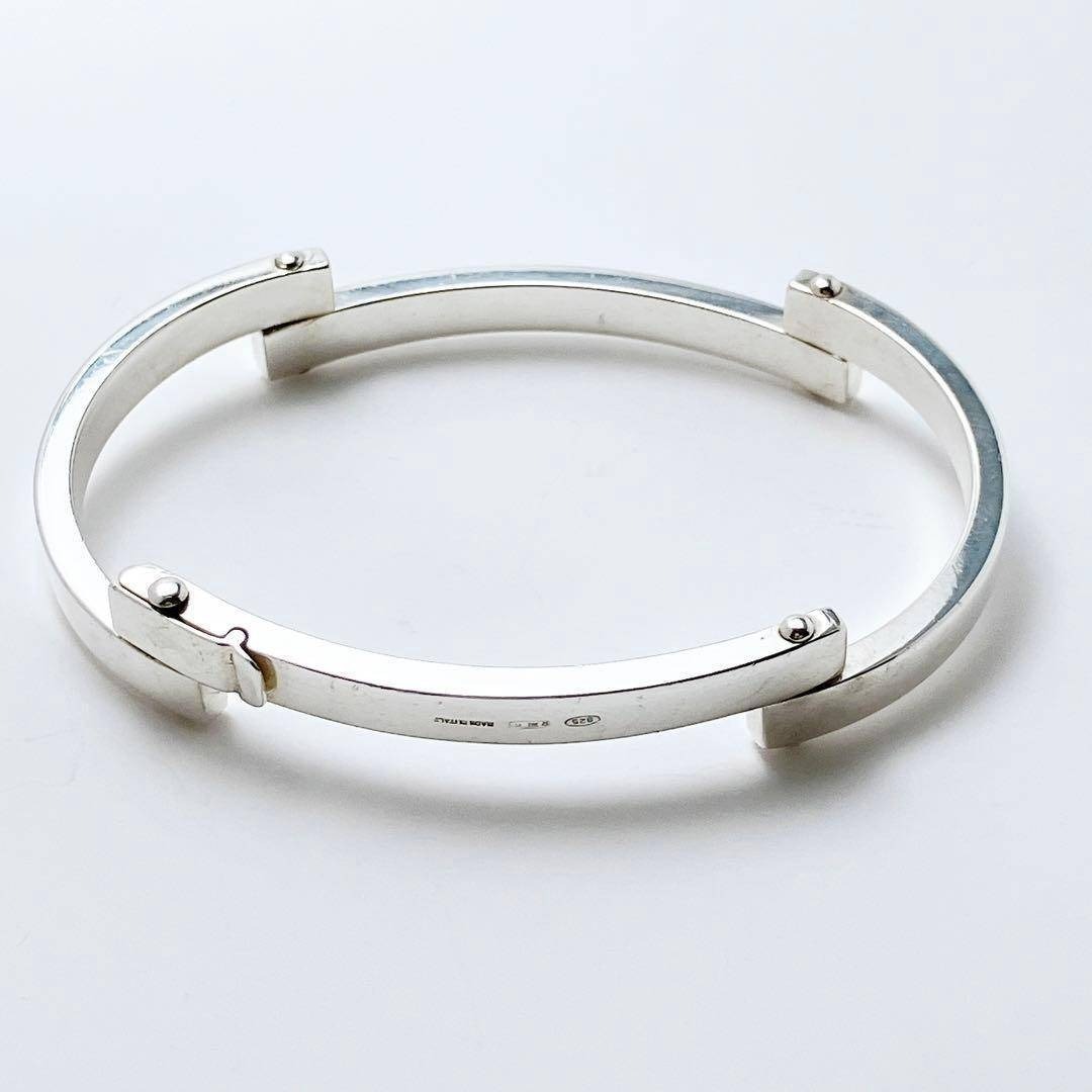 希少 グッチ GUCCI 925 バングル ブレスレット シルバー 1182