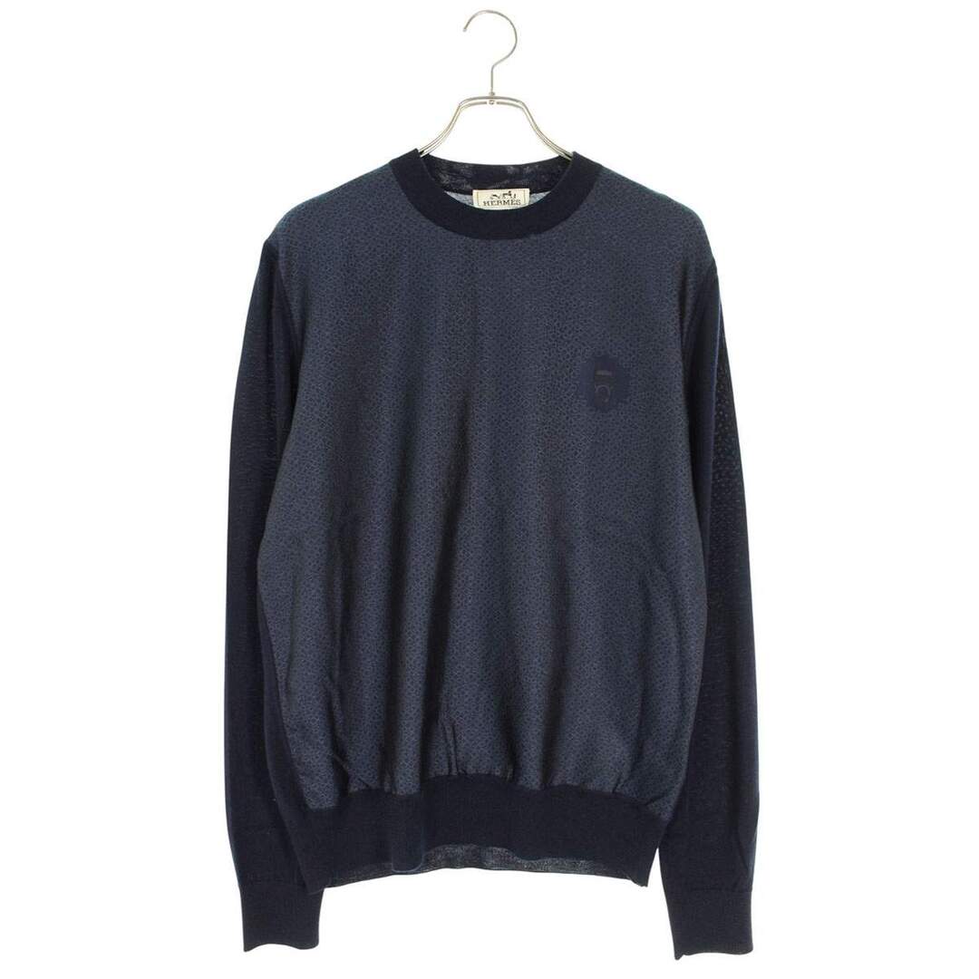 HERMES - エルメス 総柄デザインカシミアニット メンズ Lの通販 by