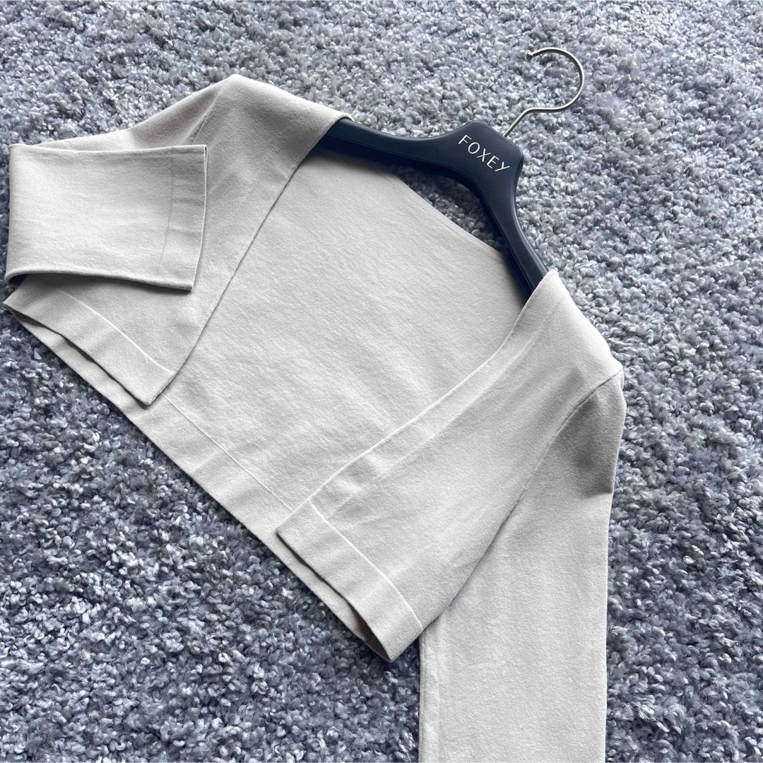 FOXEY - フォクシー 40 アイボリーベージュ系 パーフェクトボレロの