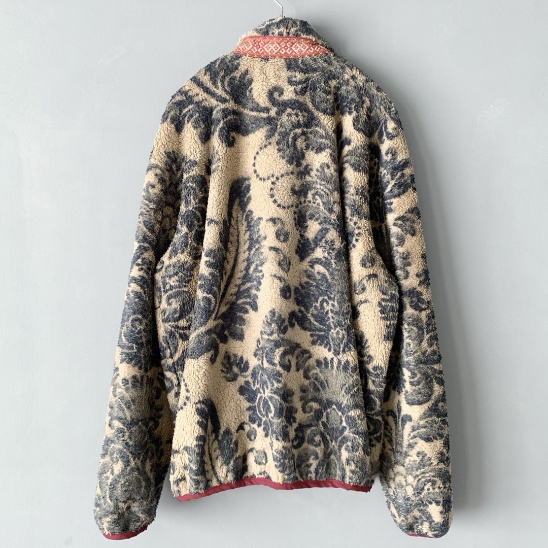 KAPITAL - KAPITAL ダマスク柄 フリースジャケット XL キャピタル ボア