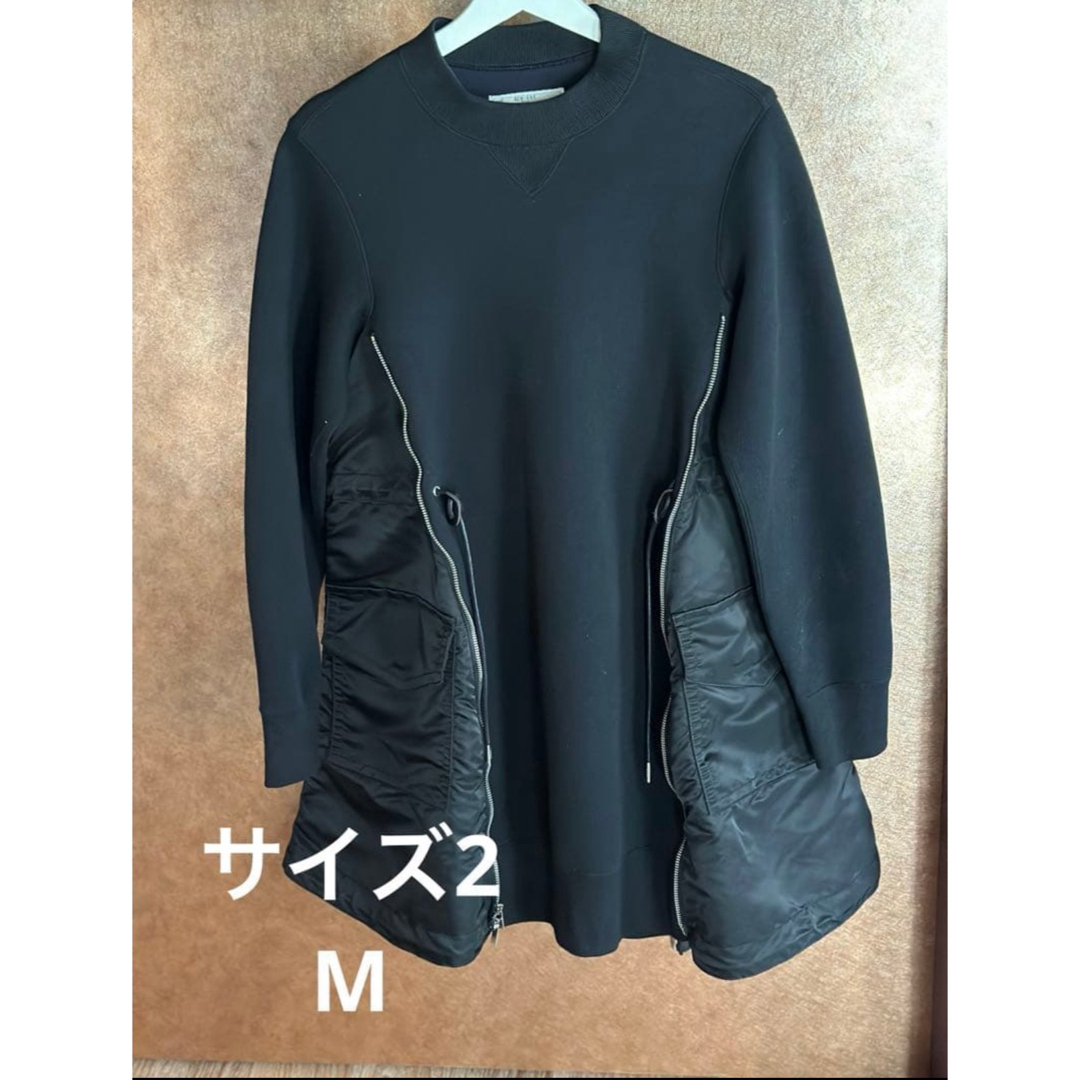 sacai - sacai スポンジスウェット ナイロン異素材ドッキング