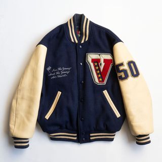 VAN Jacket - スタジャン VAN JACKET Mサイズ ネイビーの通販 by