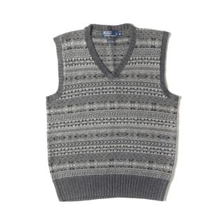 POLO RALPH LAUREN - ラルフローレン ニットベスト sizeL グレーの