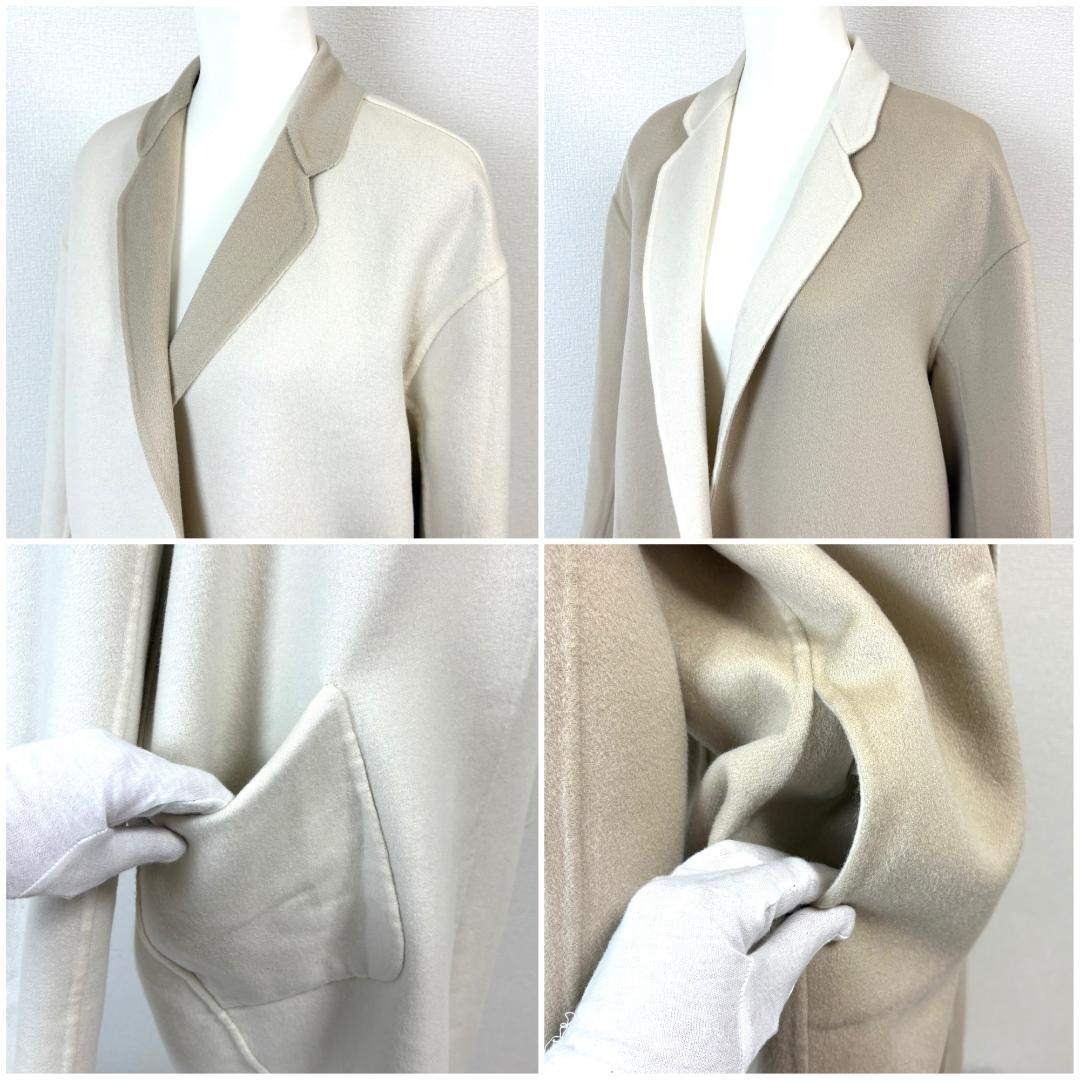 DAISY LIN FOXEY カシミヤコート リバーシブル F ベージュ×白の通販 by