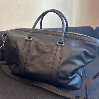 COACH - 【美品】coach ボストンバッグ ナイロン×レザー 2way黒 大容量