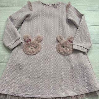 mezzo piano - 新品 メゾピアノ 110 うさぎチェック柄ジャンパー