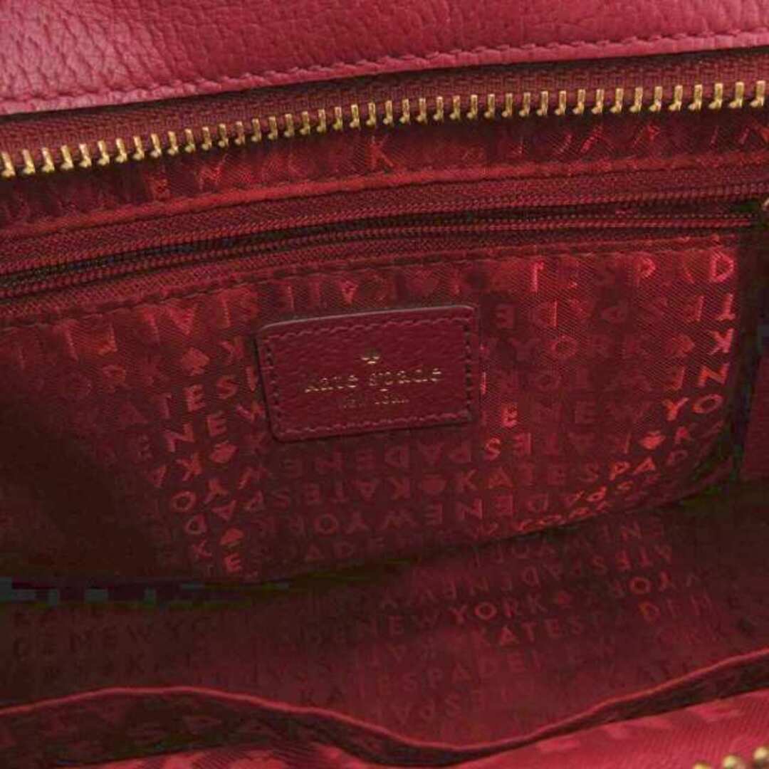 ケイトスペード ハンドバッグ ショルダー 2WAY レザー ロゴ ボルドーの