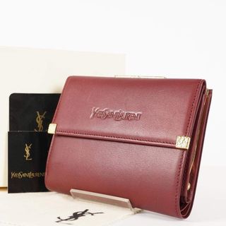 Yves Saint Laurent - 【人気】YSL ピンクベージュ 三つ折り財布 イヴ