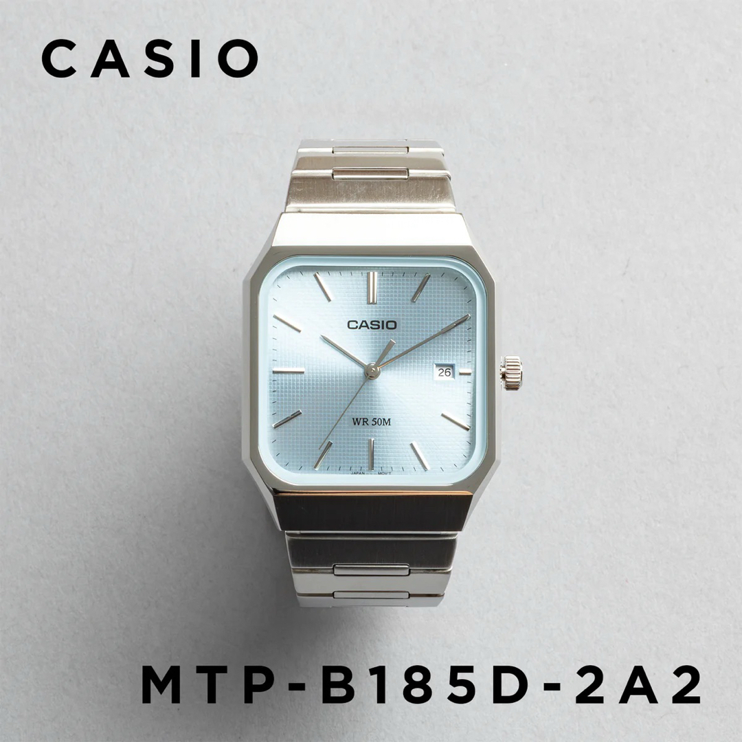 CASIO - CASIO MTP-B185D-2A2Vアイスブルー【新品・未使用・保証書付