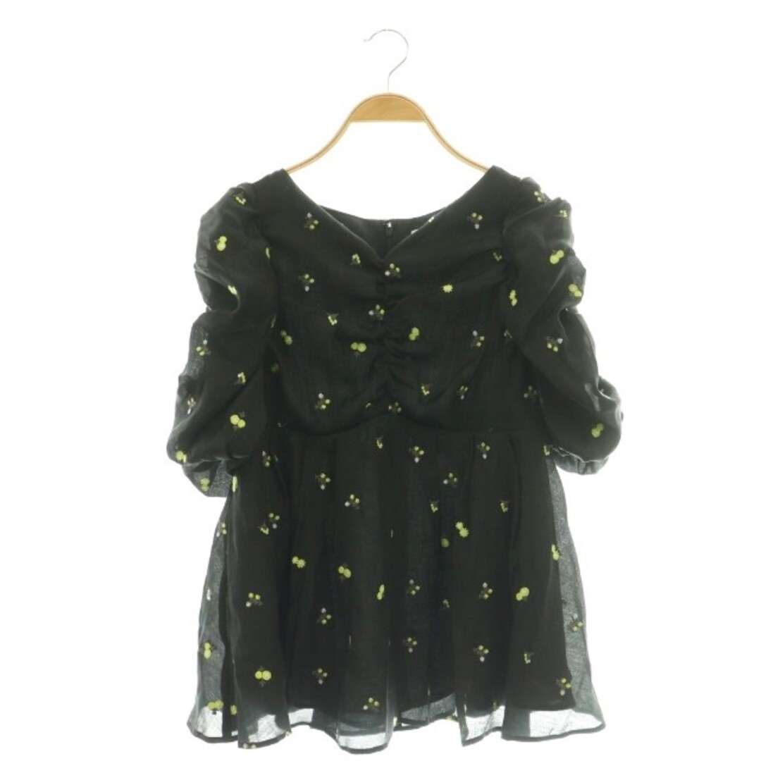 セルフォード CELFORD 25SS 小花刺繍ペプラムブラウス プルオーバーの