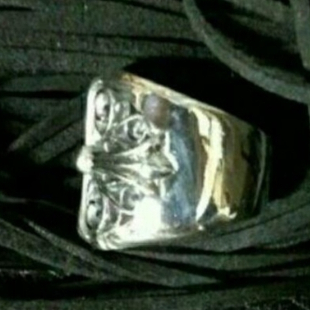 新品 約18.5~19号 オーバルクロスリング silver925の通販 by 天麩羅