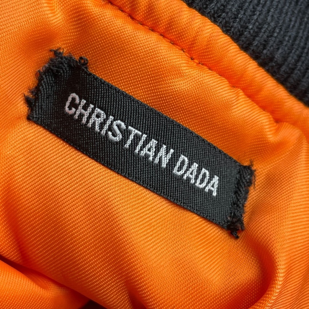 CHRISTIAN DADA - CHRISTIAN DADA MA-1 フライトジャケット 黒 メンズ