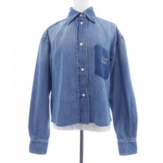 MIU MIU - ミュウミュウ 25SS GWC123 シャンブレークロップド長袖