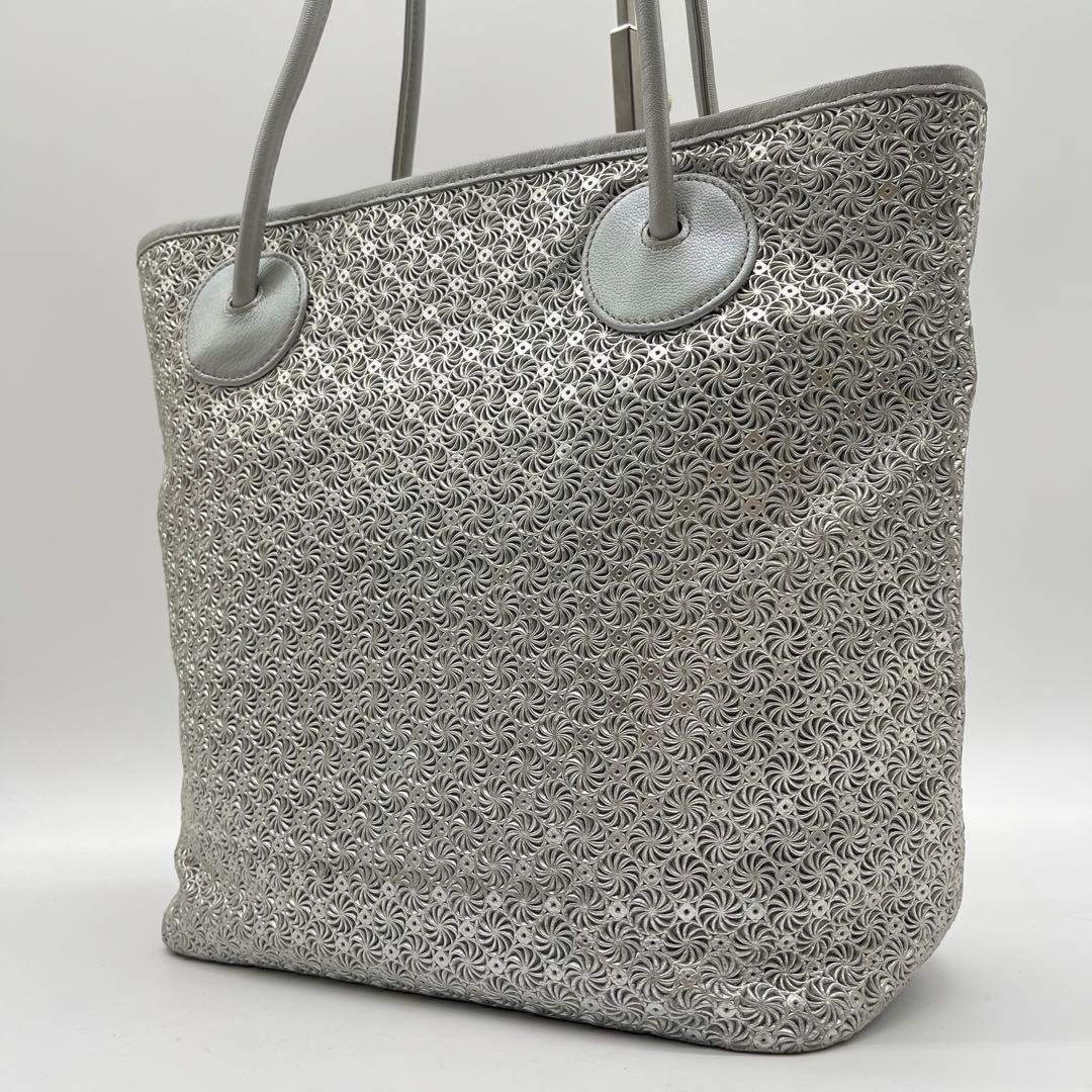 HIROKO HAYASHI - ヒロコハヤシ ジラソーレ シルバー ハンドバッグ 型