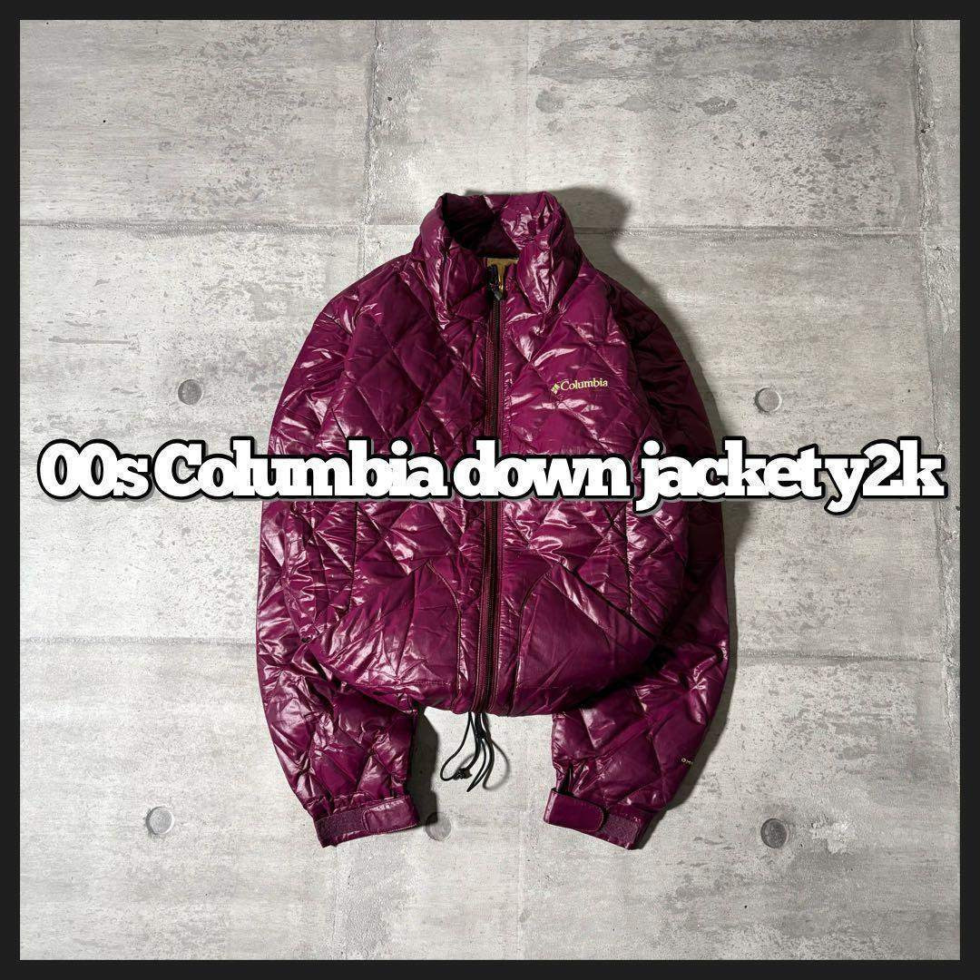 Columbia - 00s Columbia ダイヤキルト ダウンジャケット ドローコード