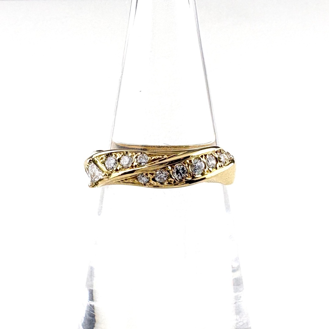 メレダイヤ デザインリング 9号 K18 【中古】の通販 by バイセル