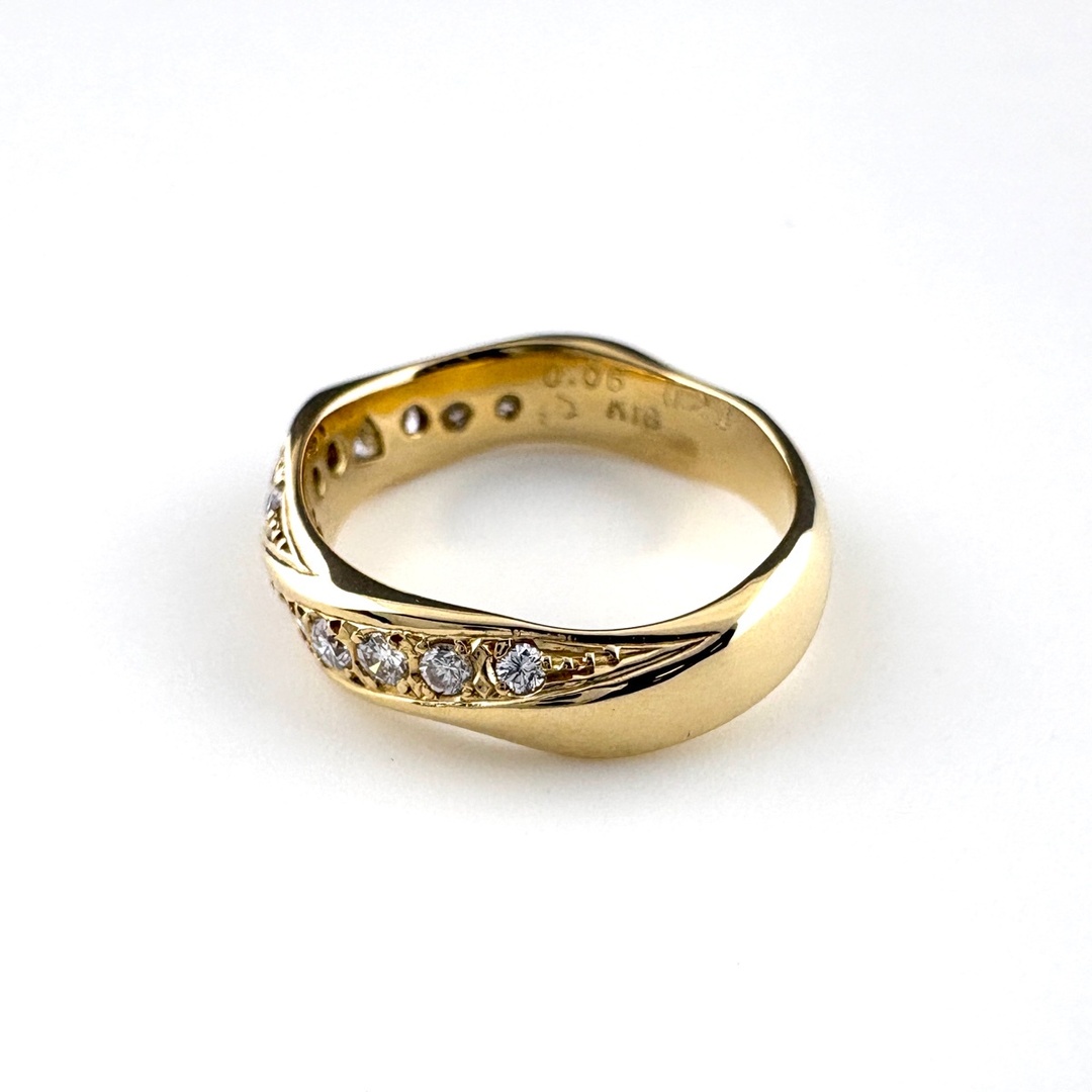 メレダイヤ デザインリング 9号 K18 【中古】の通販 by バイセル