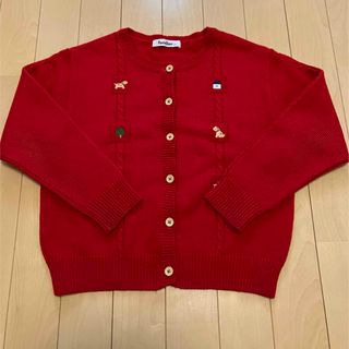 familiar - 新品未使用タグ付きファミリアカーディガン90ピンクの通販