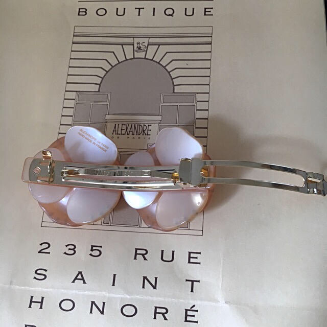 ALEXANDRE DE PARIS - アレクサンドルドゥパリ 双子カメリア バレッタ