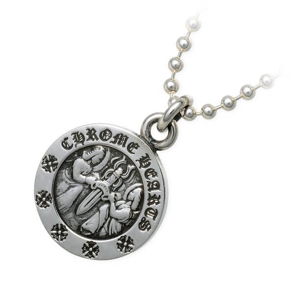 クロムハーツ(Chrome Hearts) シルバーネックレス CHARM ANGEL MEDAL