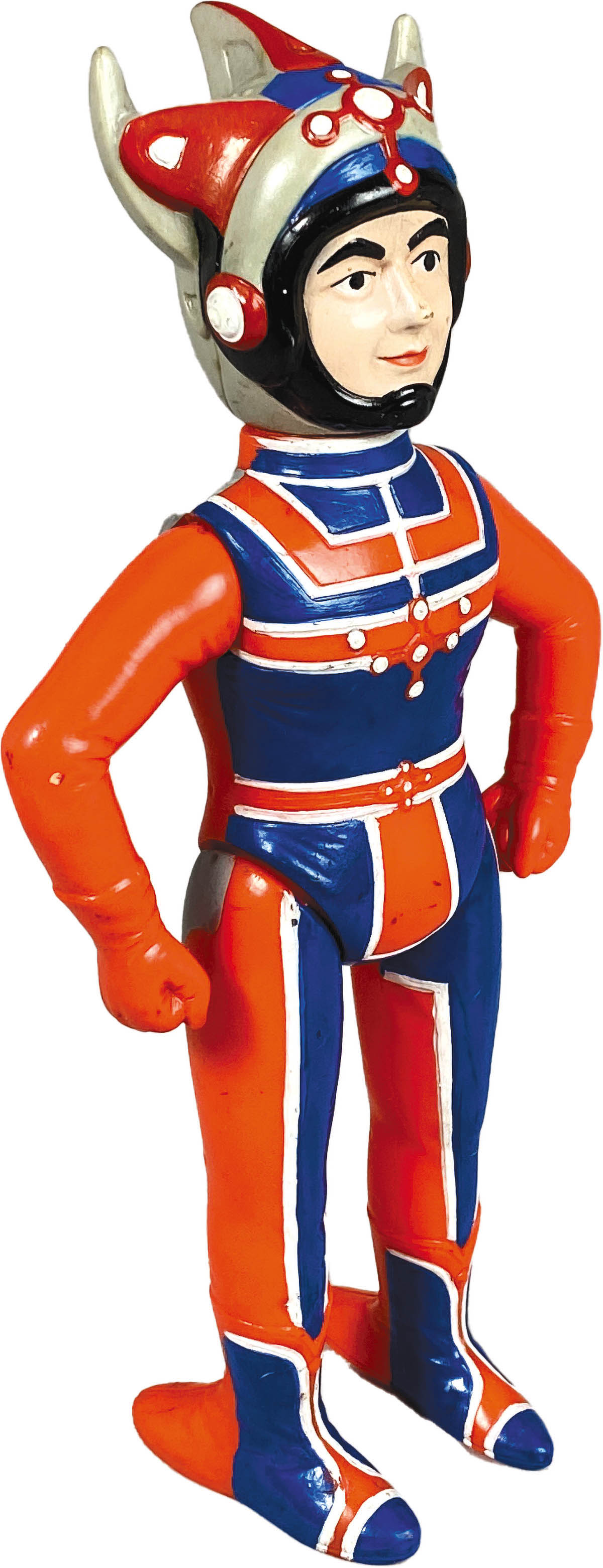 5105] [サンプル版]ブルマァク ウルトラマンタロウとZAT隊員の両面ソフビ