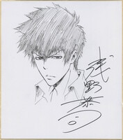 3114］ 上田トシコ 直筆カラー色紙「フイチンさん」