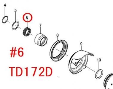 マキタ コンプレッションスプリング14 TD001G,TD172D等用 - マキタ