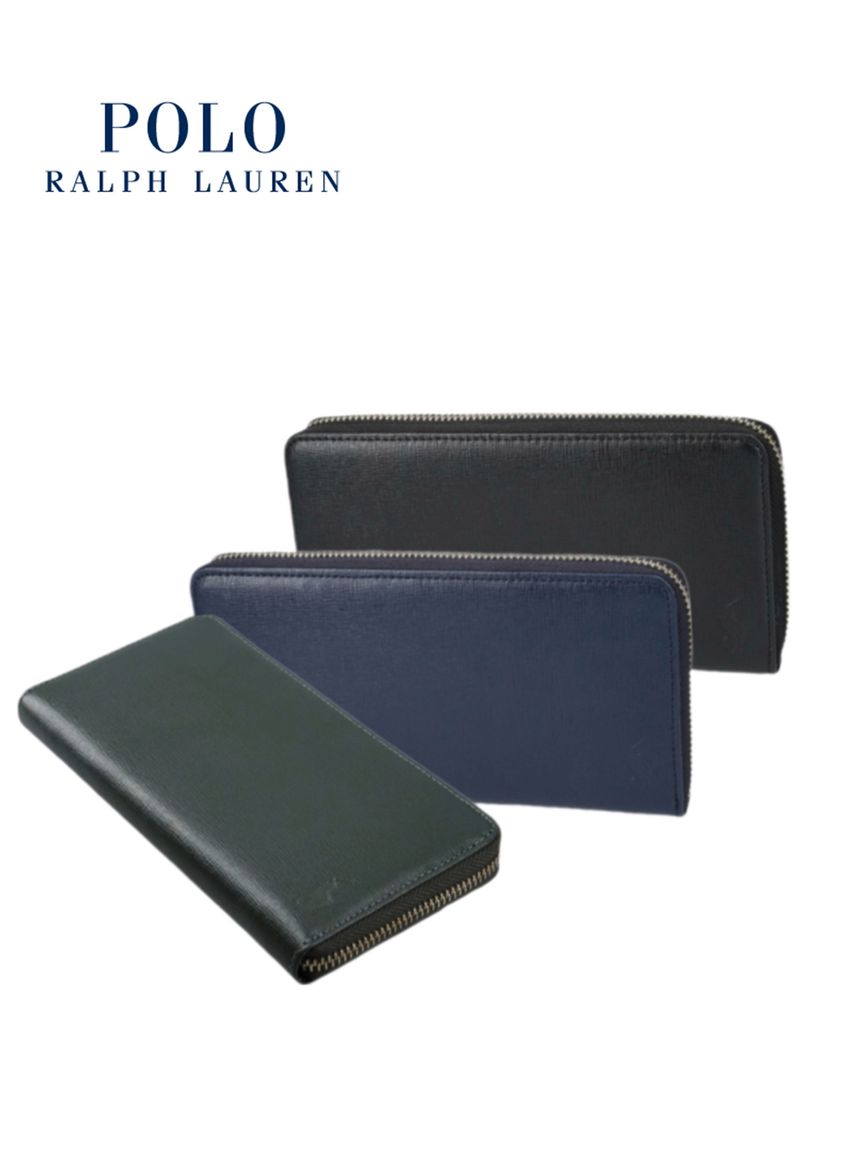長財布】ポロ ラルフ ローレン (POLO RALPH LAUREN) エンボスレザー