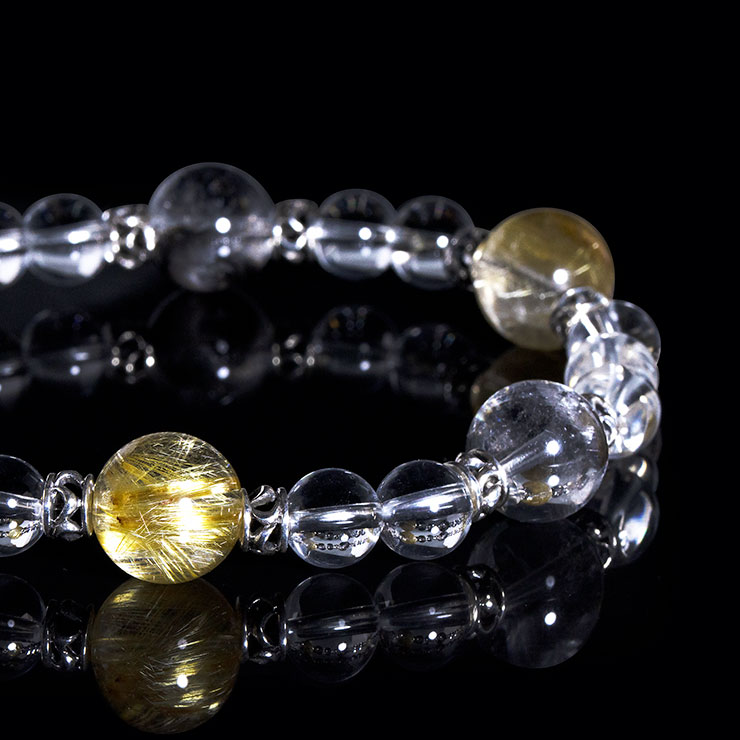 X.G 一点もの】タイチンルチルクォーツ・プラチナルチルクォーツ