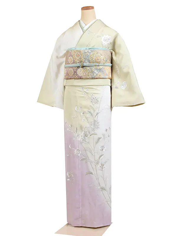 Mariangela♥️様⁂【訪問着フルセット】 花柄刺繍 4点セット 訪問着