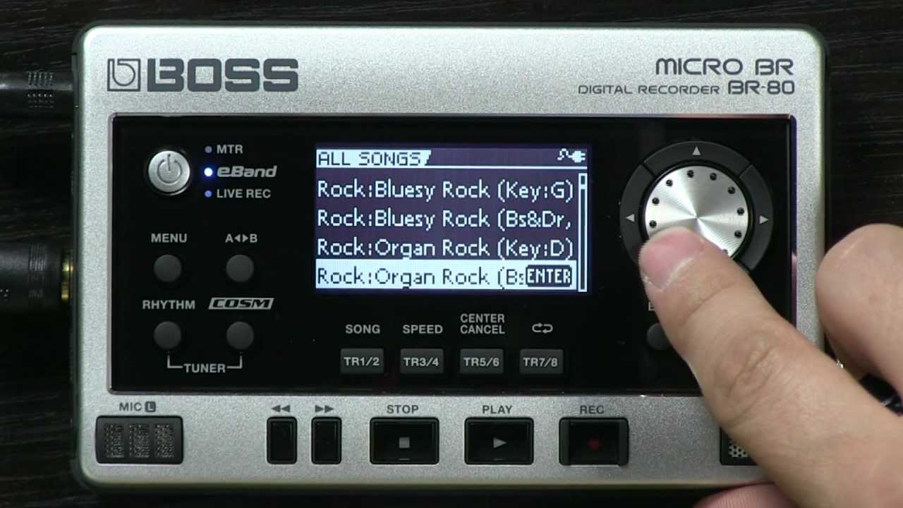BOSS BR-80 PORTABLE 8-TRACK RECORDER Grabador Portátil Multipistas
