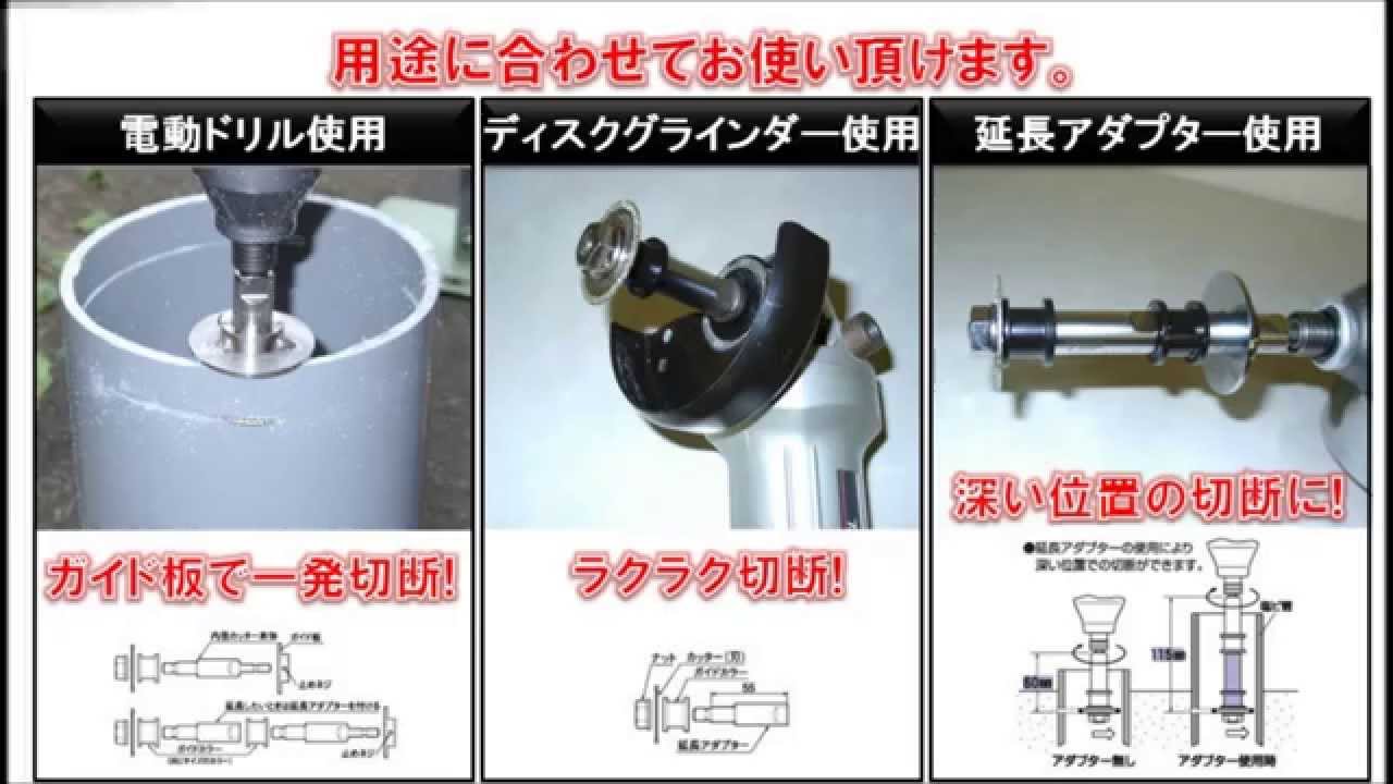 塩ビ管内径カッターセット（TNC-4013S） | トップ工業株式会社