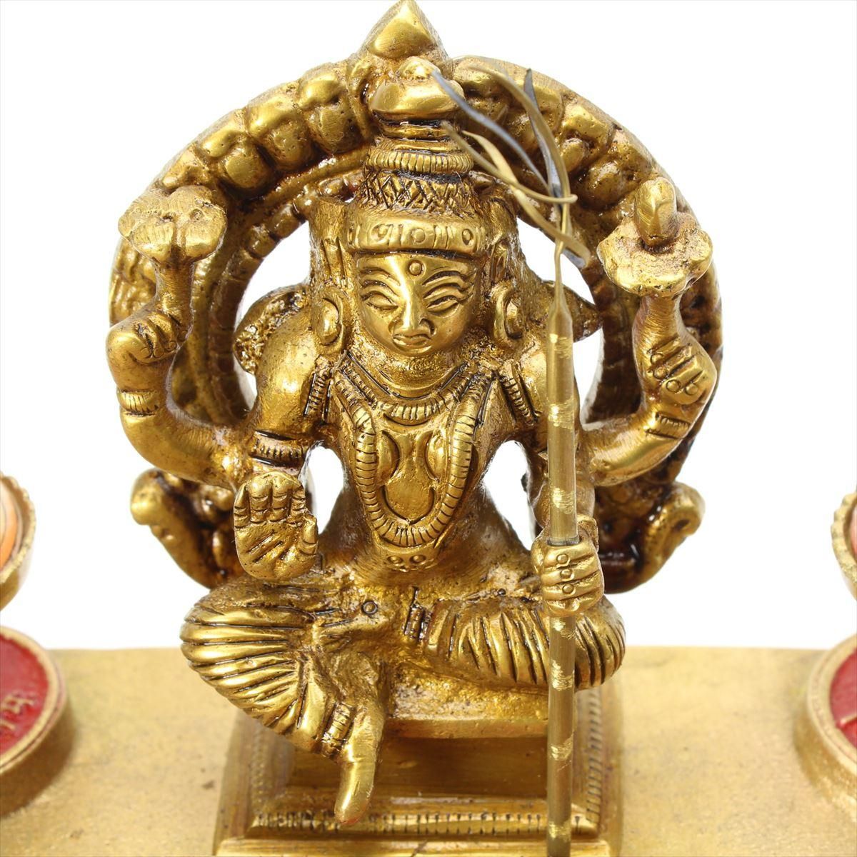 アシュタ・ラクシュミー・シュリー・ヤントラ（立体、真鍮製