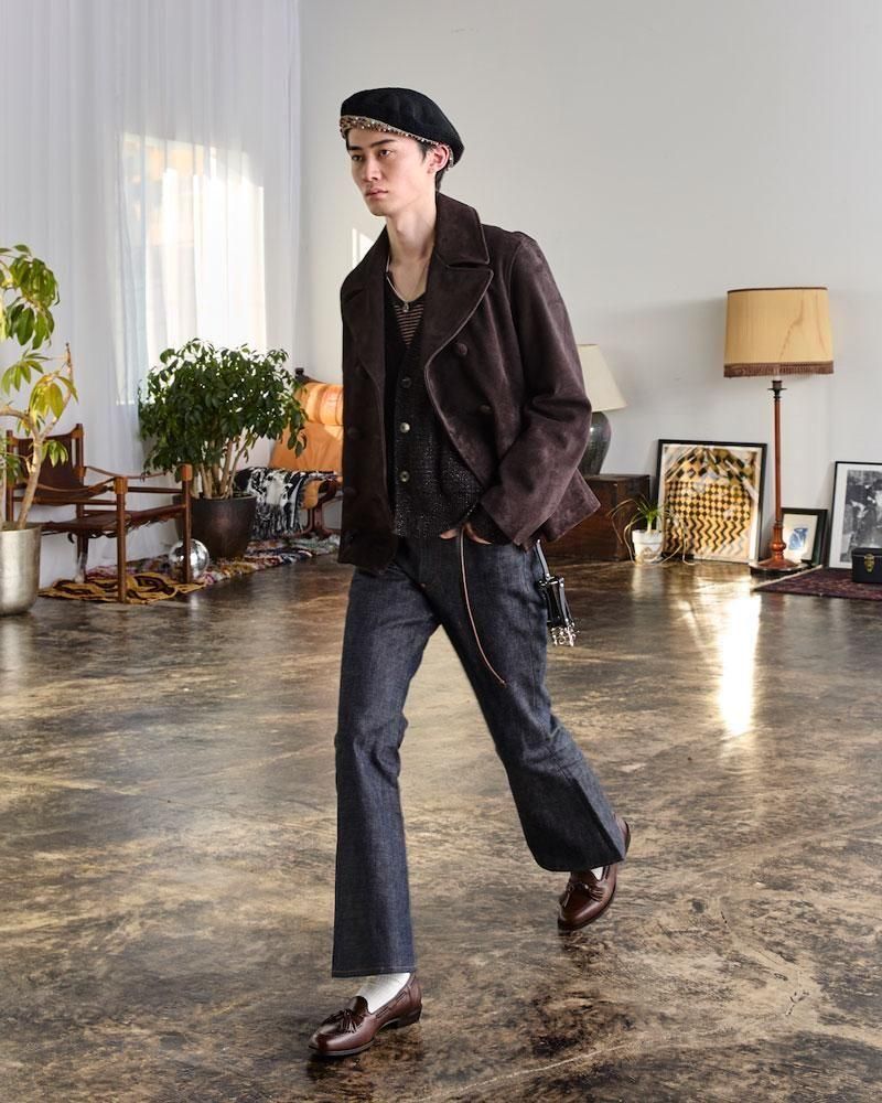 SUGARHILL】SUEDE LEATHER BLOUSON(DARK BROWN)｜シュガーヒル