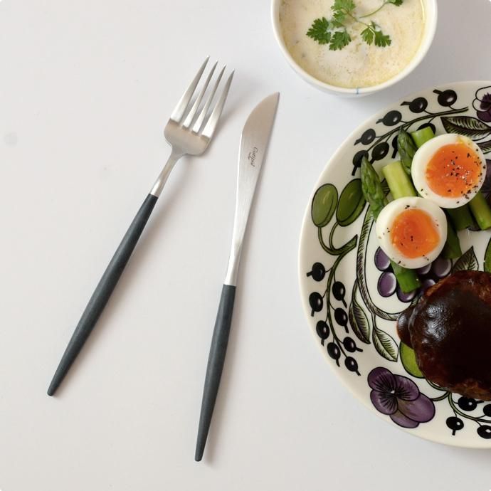 クチポール［GOA］ディナー｜カトラリーギフトセット(3本)ブラック