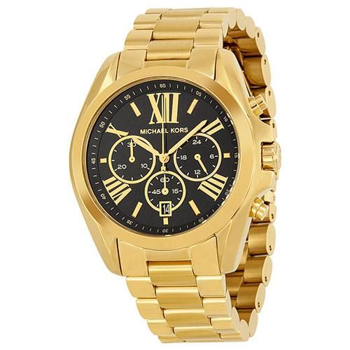 マイケルコース 時計 ブラッドショー MK5739 ブラック×ゴールド