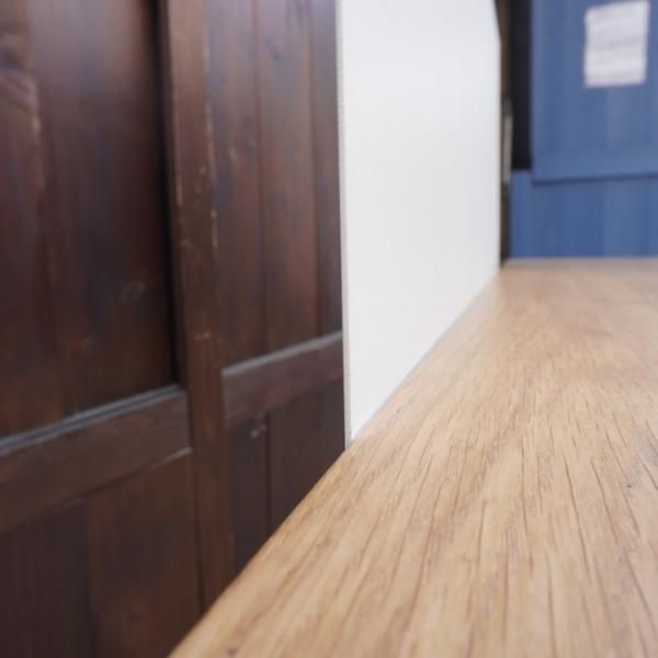 人気の無印良品(MUJI)のオーク材 システムデスクデスク パーティション