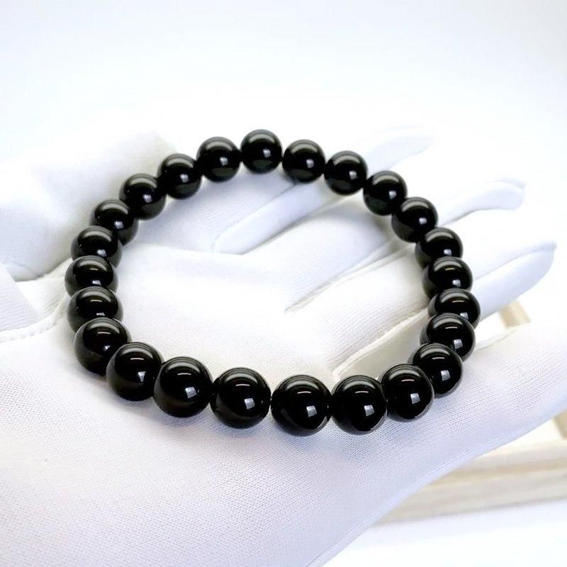 隠岐の島産黒曜石 ブレスレット 8mm玉 】 | めのうの店川島【公式通販