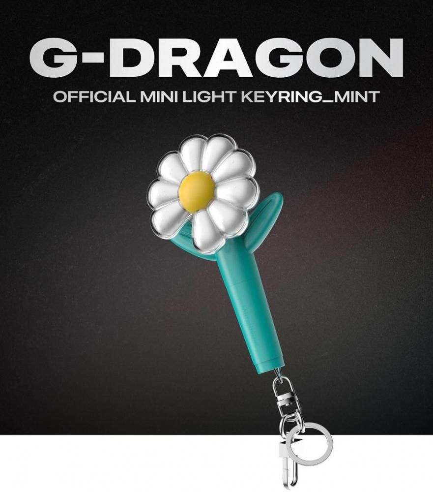 G-DRAGON OFFICIAL MINI LIGHTSTICK KEYRING (MINT)