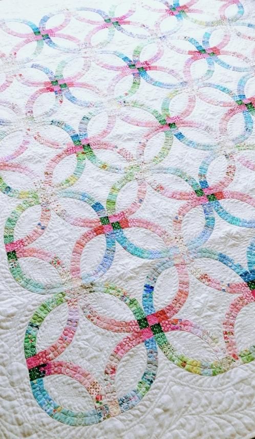 ダブルウエディングリングキルト用パターン＆レシピセット - パッチ