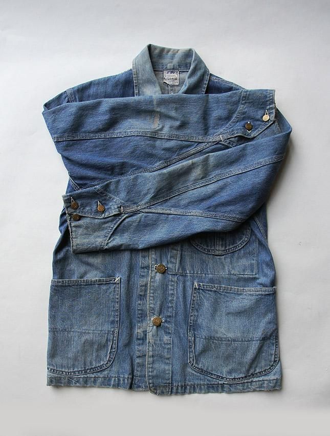 40s LEE 91-J COVERALL HOUSE MARK SIZE 36 - MATIN, VINTAGE