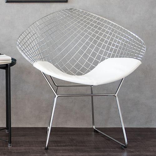 ハリー・ベルトイア/DiamondChairダイヤモンドチェア【クローム