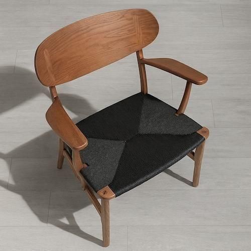 北欧リプロダクト/No.22ラウンジチェア【無垢材×ペーパーコード