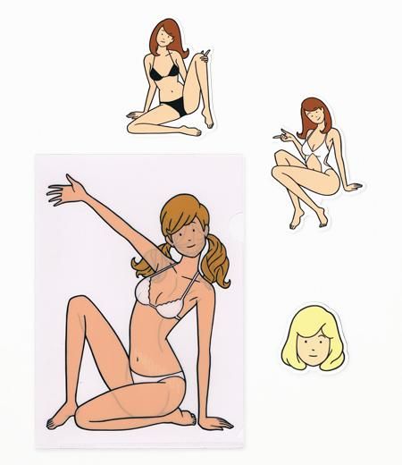 白根ゆたんぽ「YUROOM GIRLS」ステッカー＆マグネットセット - GALLERY