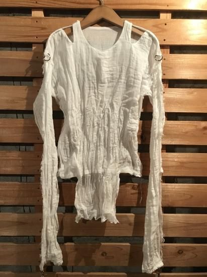 ガーゼシャツ,ガーゼ,GAUZE,MUSLIN TOP,70'S パンク,ハードコア,初期