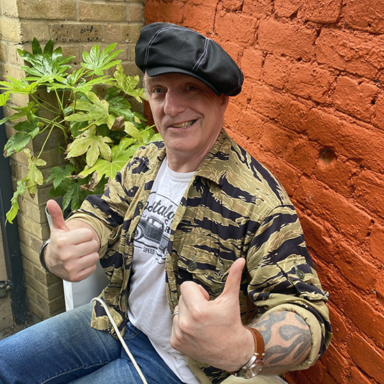 英国製 キャスケット ハンチング ブラック コットン キャップ