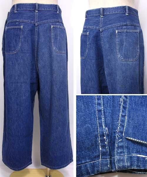 ヴィンテージ古着 50~60年代デニムランチパンツ W32~33 - 古着 通販